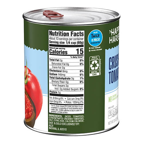Happy Harvest Crushed Tomatoes, 28 oz